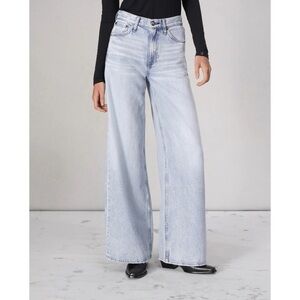 Rag & Bone Featherweight Sofie Ultra Wide-Leg Jeans Kierra Light Wash Blue 29
